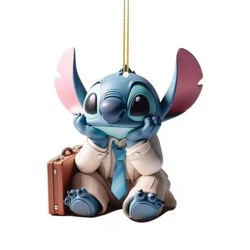 Новинка 2024 Рождественская серия Disney Stitch кулон с мультфильмом кукла Lilo &amp