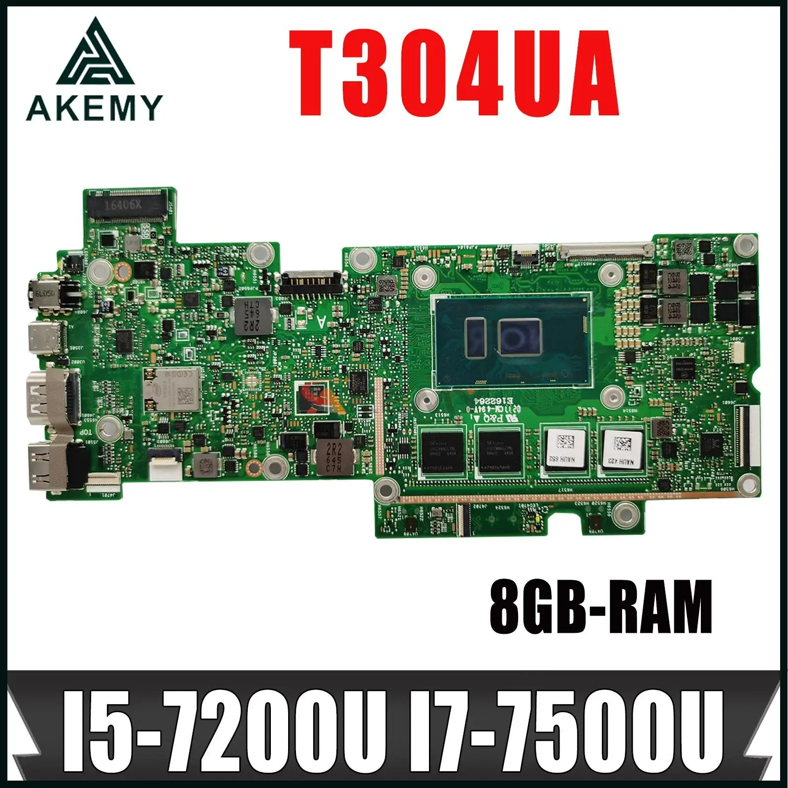 

T304UA Laptop Motherboard for ASUS Transformer 3 Pro T304 T304U Notebook MAINboard With I5-7200U I7-7500U 8GB-RAM 100% test