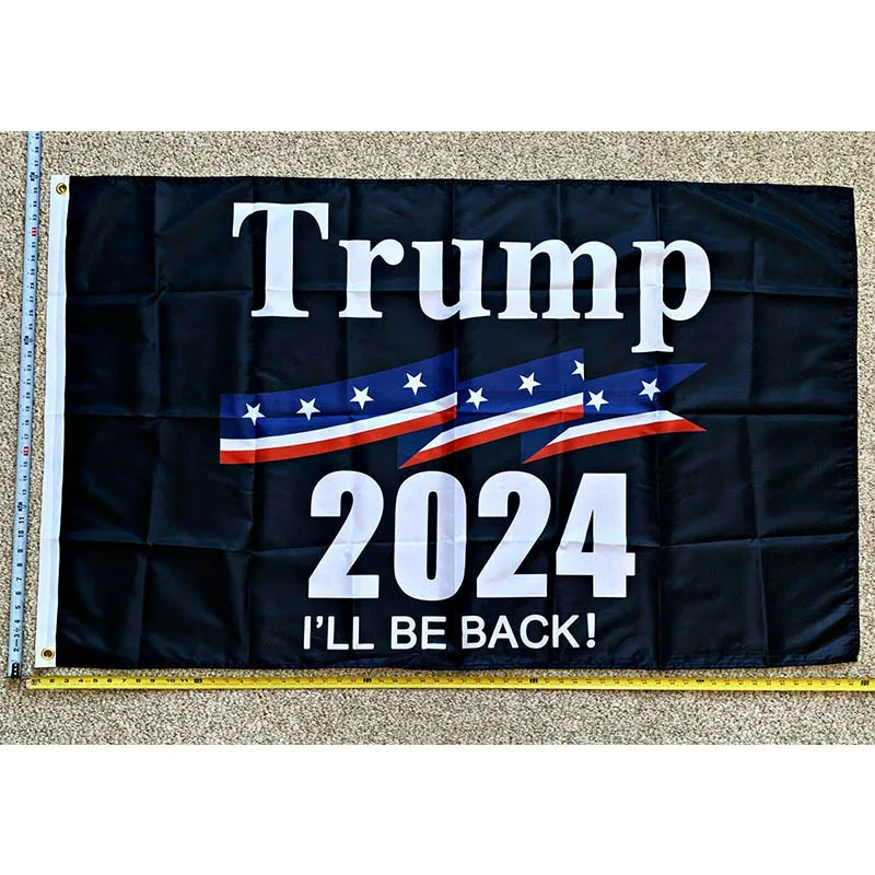 

Donald Trump Flag FREE SHIPPING 2024 I'll be Back Don Jr Ivanka Back Veterans 2024 Poster 3x5 yhx0378