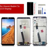 for xiaomi redmi 7a lcd display touch screen digitizer assembly with frame for redmi 7a display replacement repair spare parts