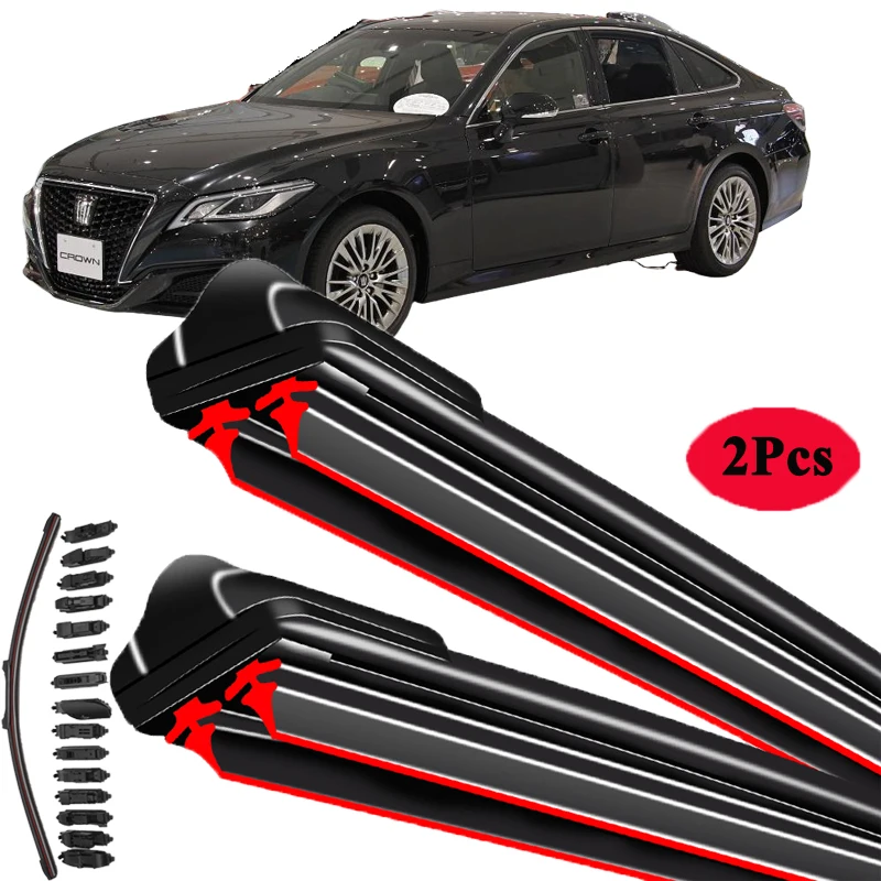 

Двойные резиновые щетки стеклоочистителя для Toyota Crown Majesta S170, S180, S200, S210, S220, 1999, 2003, 2004, 2008, 2012, 2018, 2020, 2021, 2022