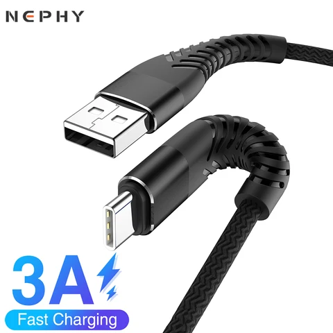 Быстрая зарядка 3.0 4.0 USB Type C USB для Samsung A50 A51 A52 S9 S10 S 20 Xiaomi mi 8 9 10 Redmi Note 11 12 Длинный 1м 2м 3м Шнур телефона Зарядное устройство USBC Тип-с зарядки 1 2 3 метра 0,25 м провод на самсунг