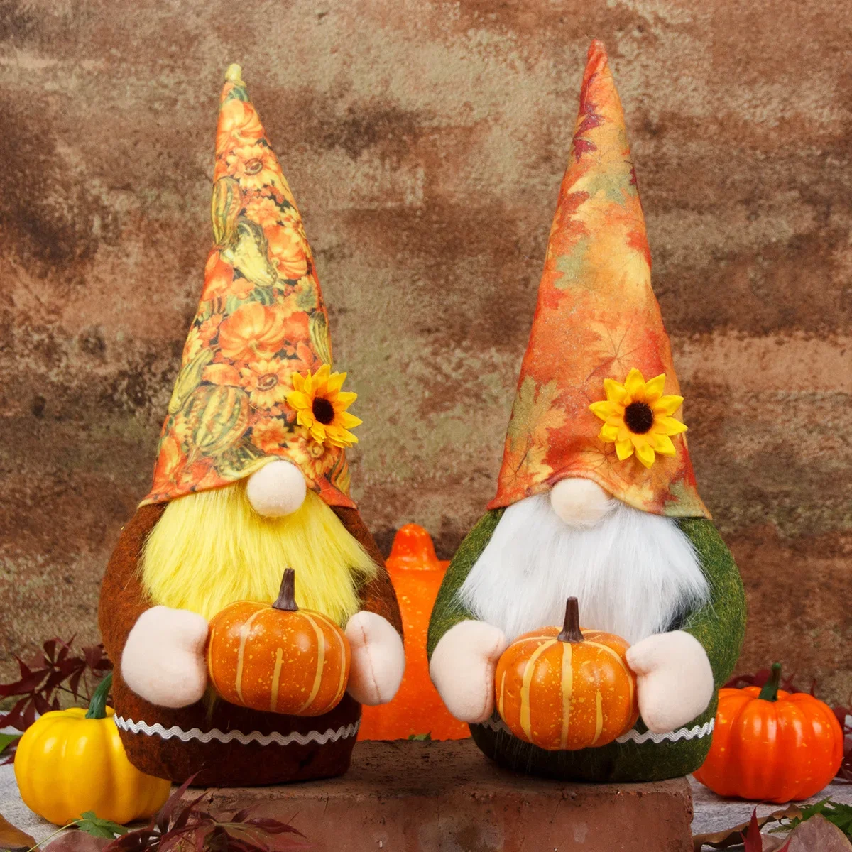 

Decorations Plush Elf Dwarfs Dolls Halloween Gnome Dolls Pumpkin Sunflower Xmas Gifts Thanksgiving Home Decorations Kids Toys