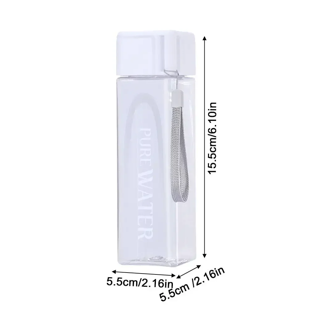 500 мл простая квадратная бутылка для воды персонализированная портативная