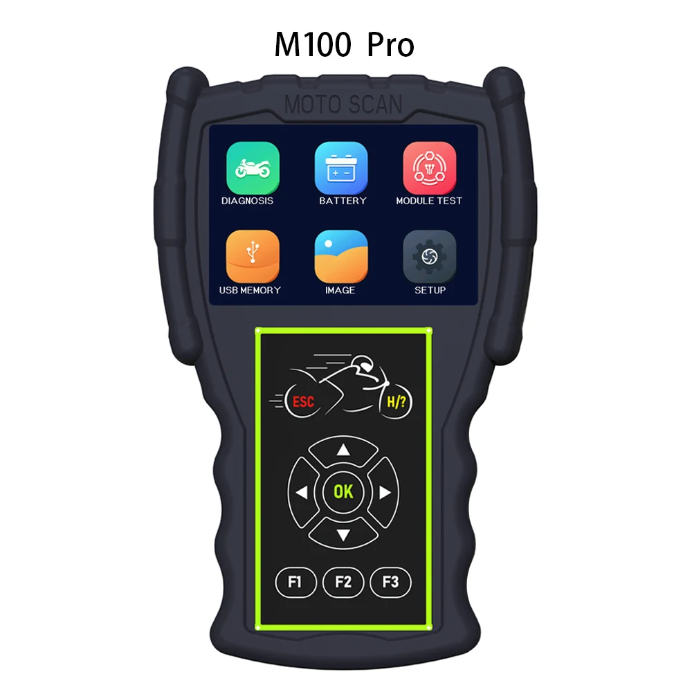 

Hot Sale Jdiag M100 Pro Universal Motorcycles Professional 2in1 OBD2 Diagnostic Scanner Support 12V Battery Analyzer Tester