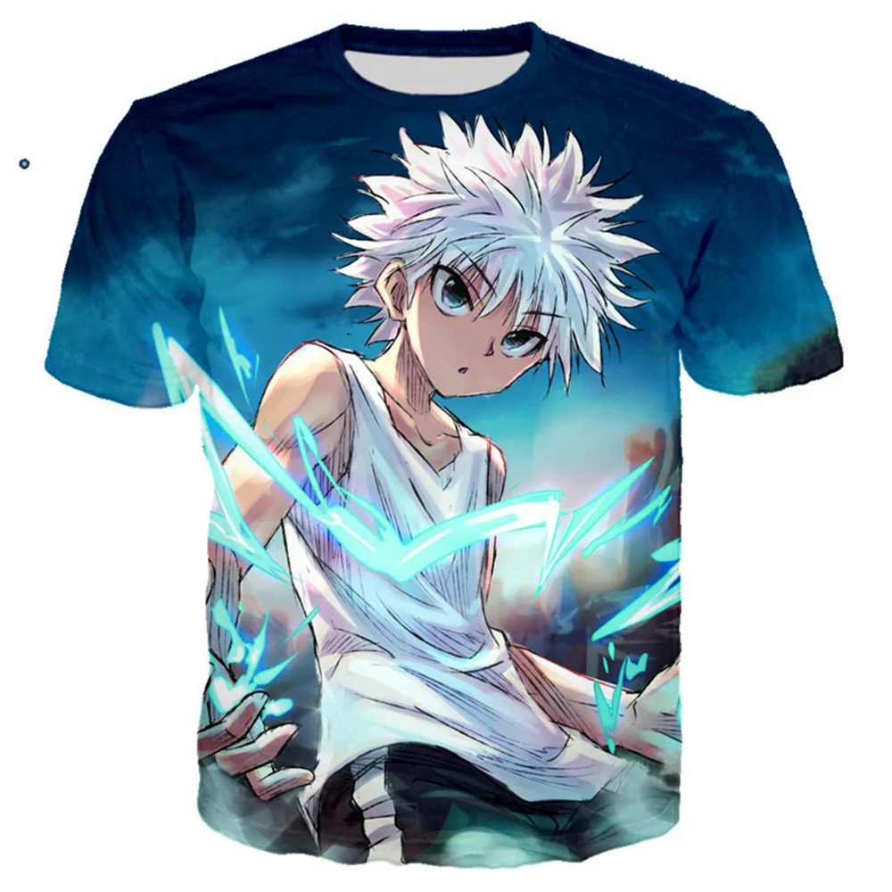 Hunter X Аниме футболка для мужчин Camisetas манга Топы Одежда Мужская Уличная Футболка