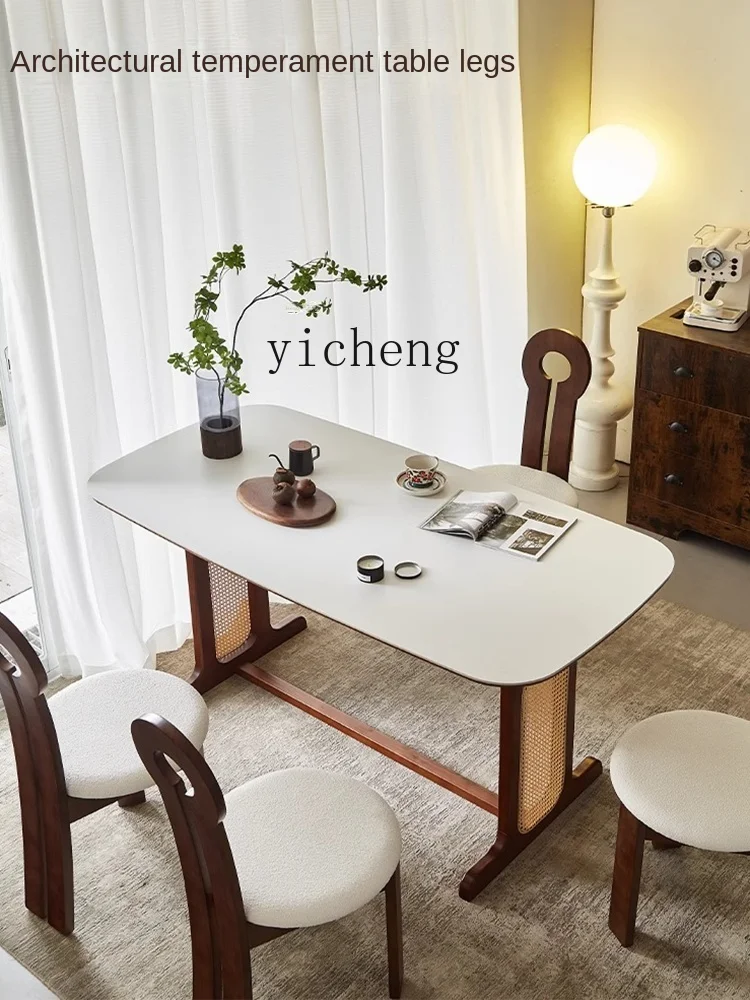 Tqh обеденный стол домашний современный простой и строгий роскошный стул из