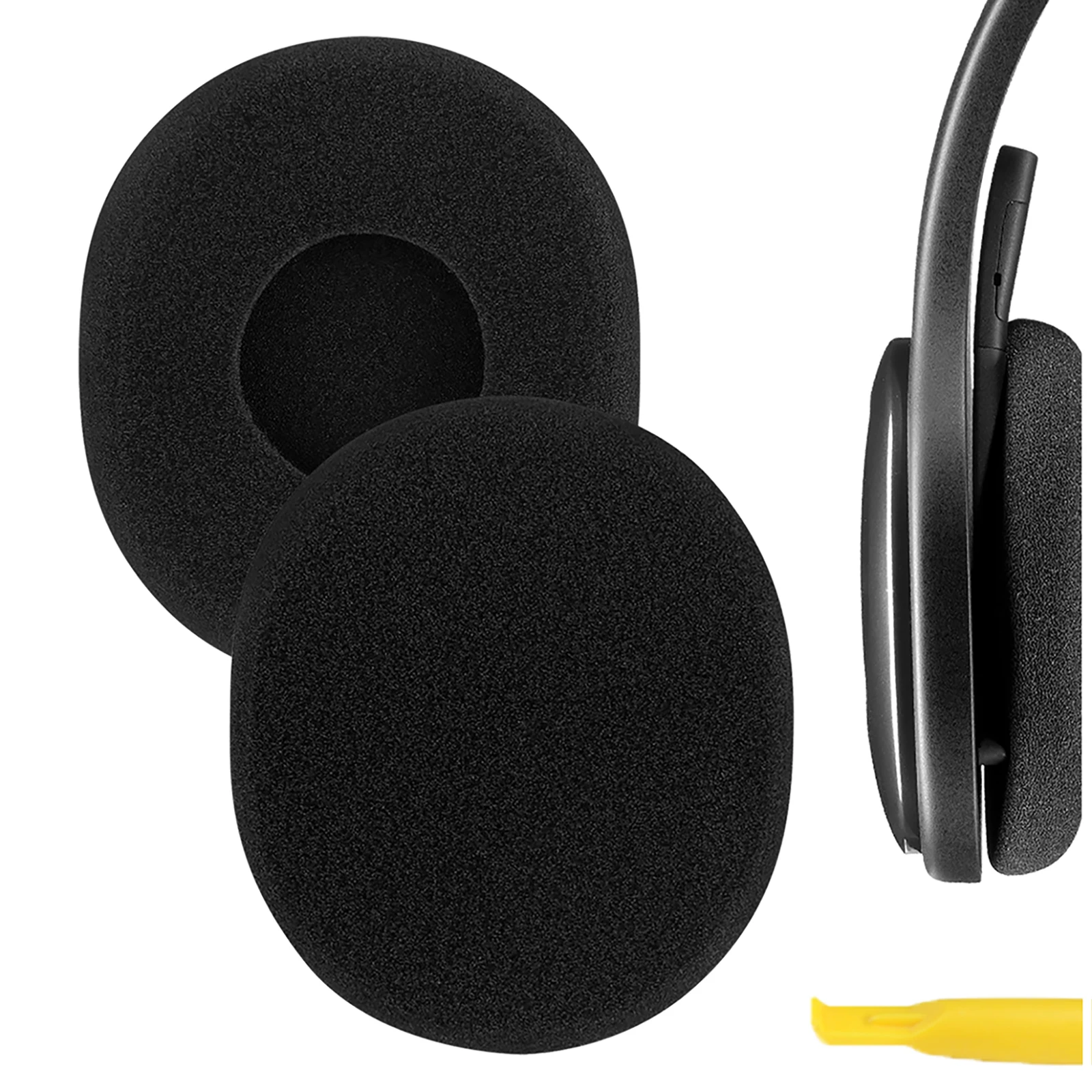 Сменные амбушюры Geekria QuickFit из пенопласта для наушников Logitech H800 гарнитуры