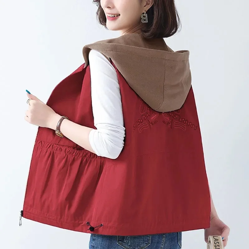 Новое пальто большого размера корейский жилет модный кардиган Джокер элитный