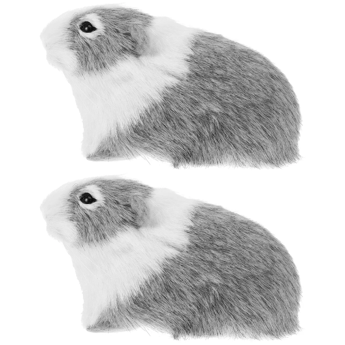 

Реалистичная модель мыши, 2 шт., плюшевые игрушки в виде хомяка