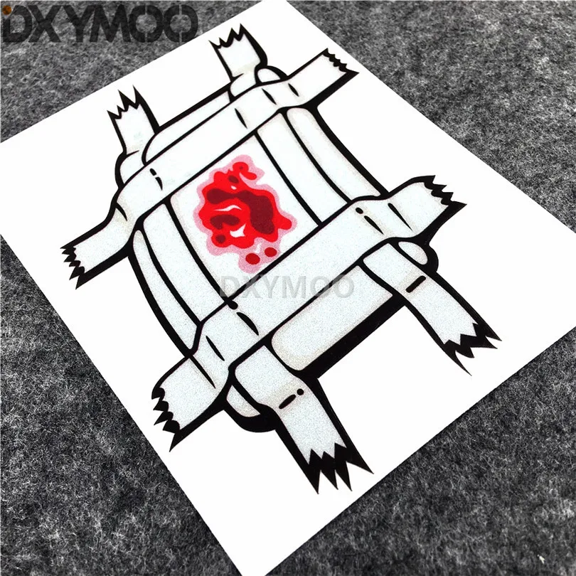 3 ШТ АВТО СТИЛЬ ВИНИЛОВАЯ НАКЛЕЙКА СМЕШНАЯ JDM ТРАВМА БОЛЬ КРОВЬ БАНДАЖ МОТОЦИКЛ ВЕЛОШЛЕМ НАКЛЕЙКА ВОДОНЕПРОНИЦАЕМАЯ.
