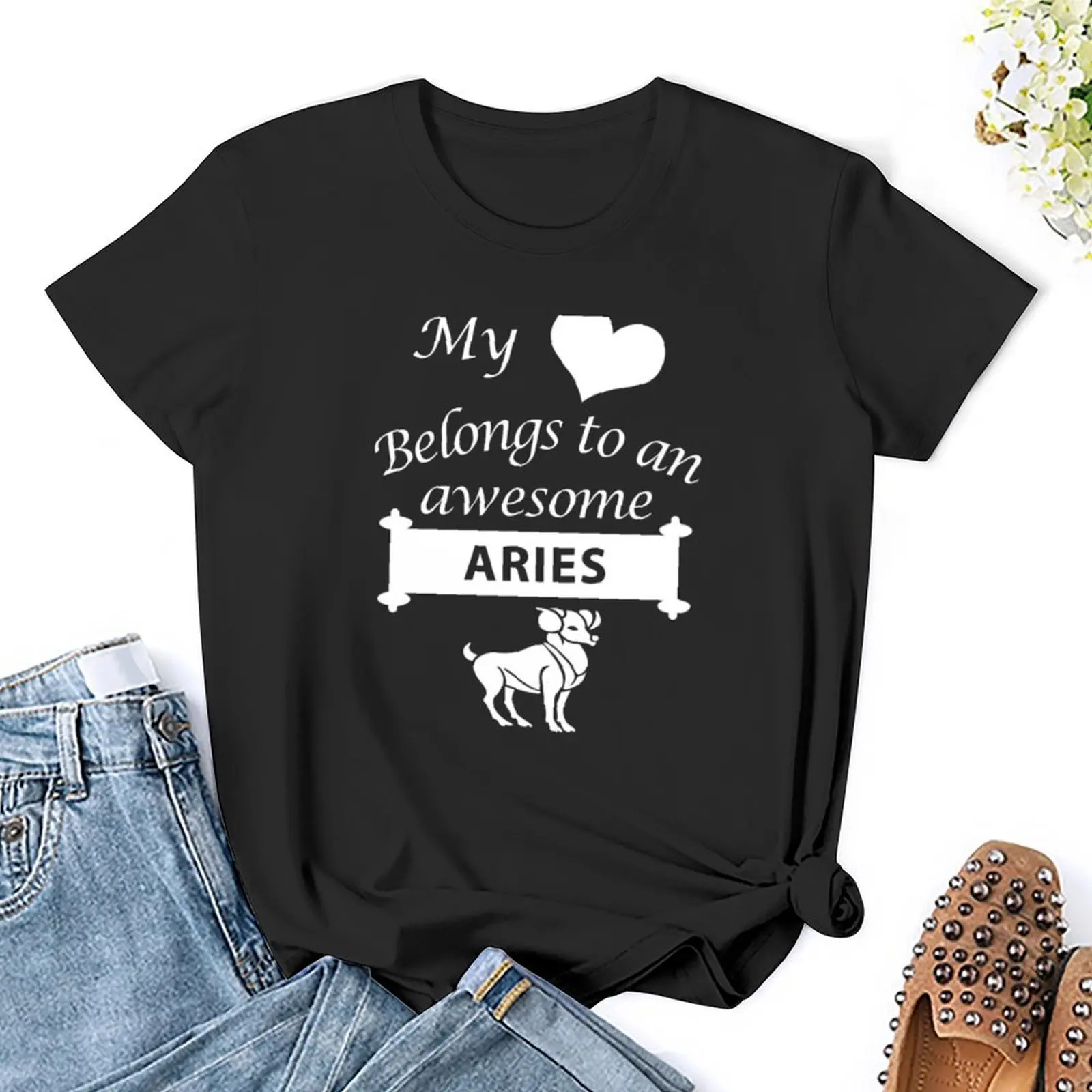 Футболка с принтом зодиака Овен любовник мое сердце футболка животным для