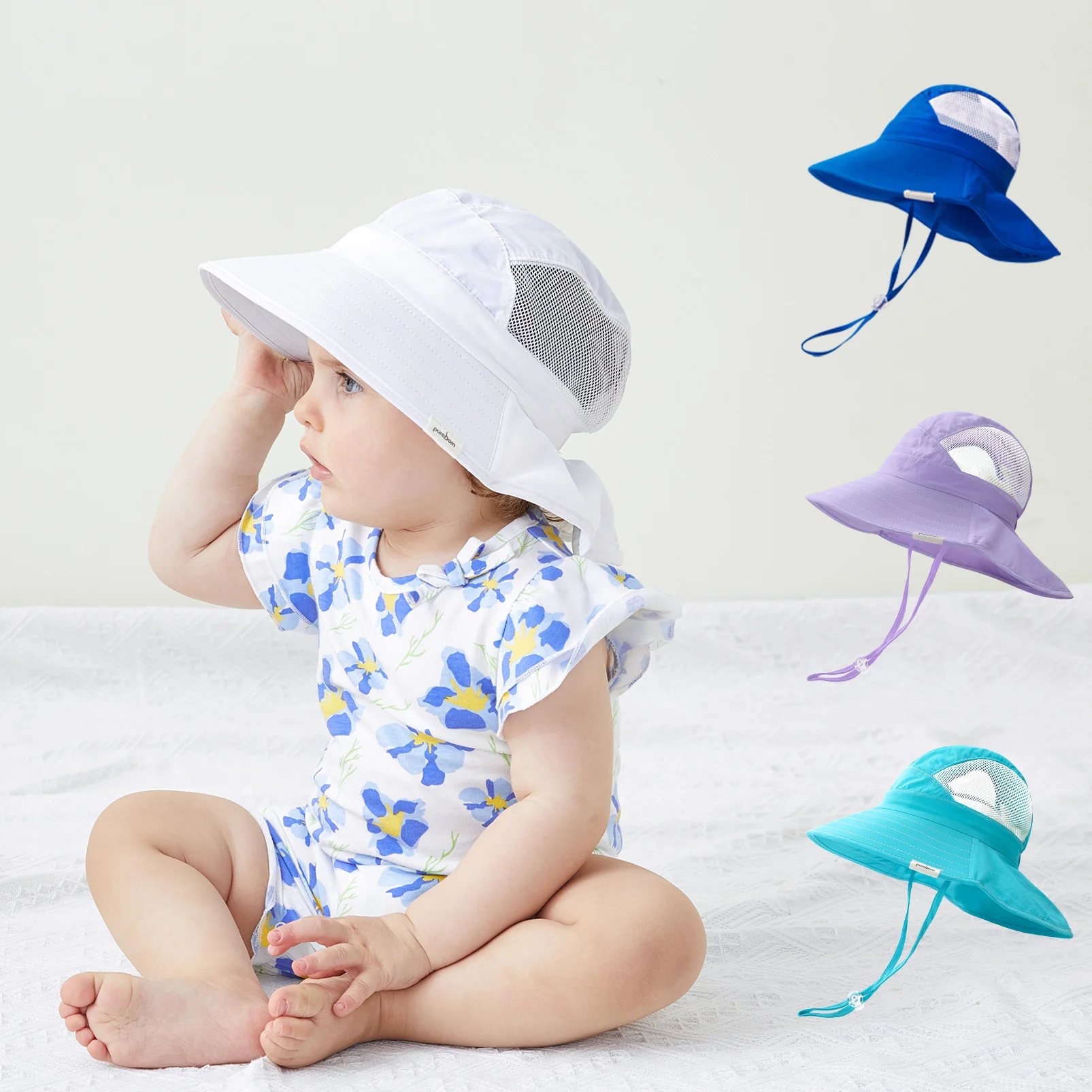 

Детская Регулируемая сетка для мальчиков и девочек, с защитой от УФ-лучей