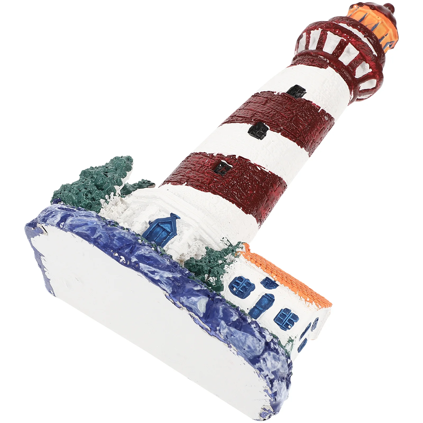 

Lighthouse Decor Ornament Decoration Beacon Nautical Garden Model Desktop Home Gift Decorations Landscaping Tank Decorativesmall