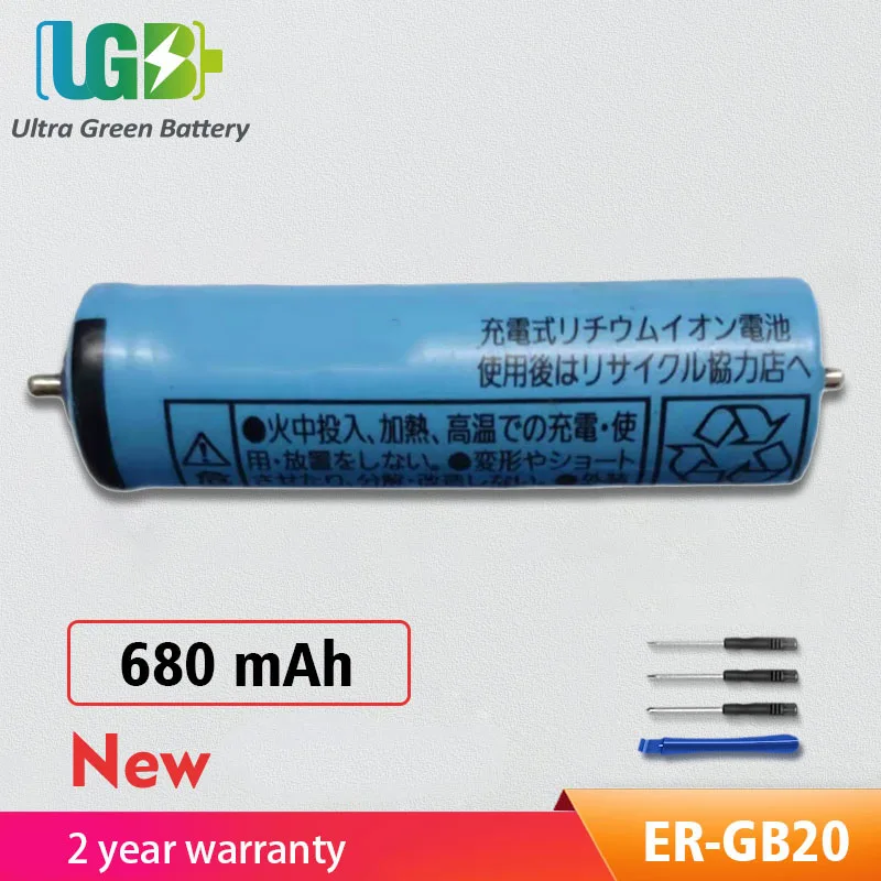 

UGB ER-GB20 Battery For Panasonic ES-ST27 ES-ST29 ES-ST37 ES-ST2N ES-ST6N ES-LT22 ES-LT52 ES-LT72 LV53 razor battery