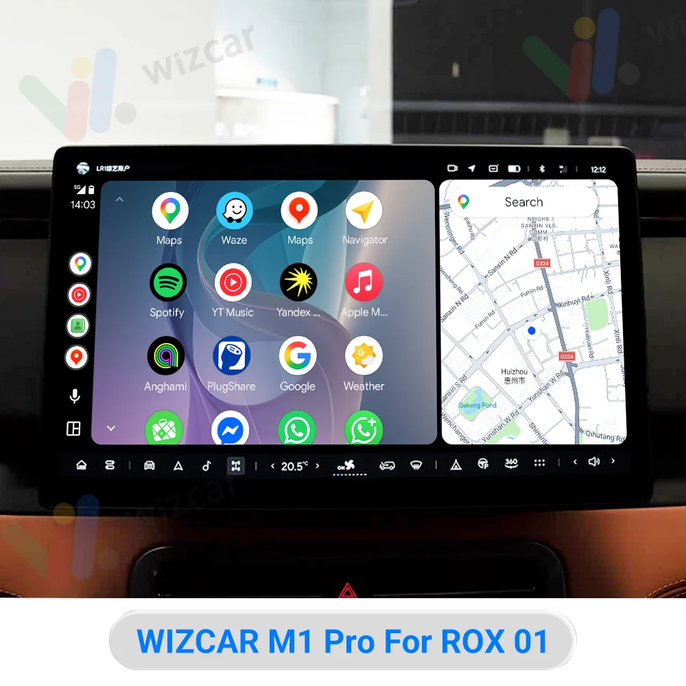 Фото ROX 01 2024-2026 | WIZCAR M1 Pro Беспроводной Android Auto Поддержка Карты Яндекс 2ГИС Музыка Яндекс для Android-смартфонов №3