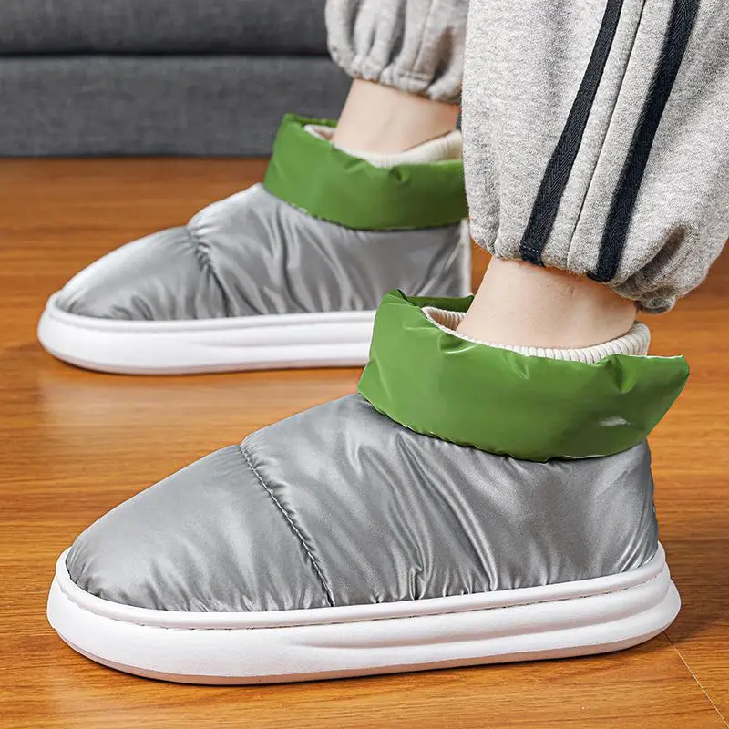 

Winter Men's Shoes High-Top with Velvet Warm Keeping Cotton-Padded Shoes Casual Sneakers National Fashion Youth Sports Basketbal