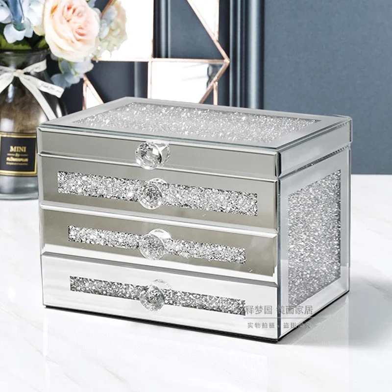 Шкатулка для ювелирных изделий в европейском стиле роскошная настольная