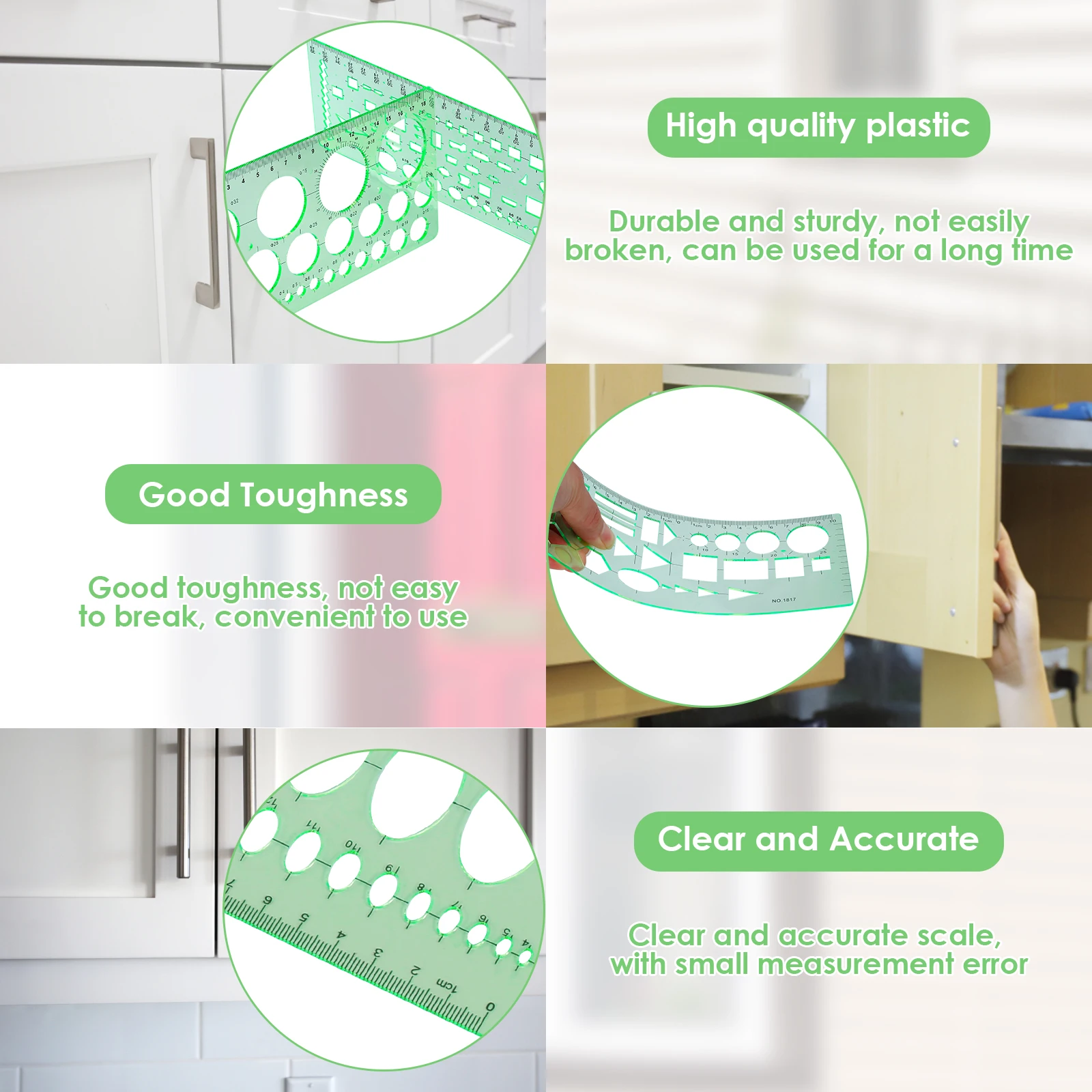 Набор Из 11 Шаблонов Для Измерения Геометрических Узоров Рисования