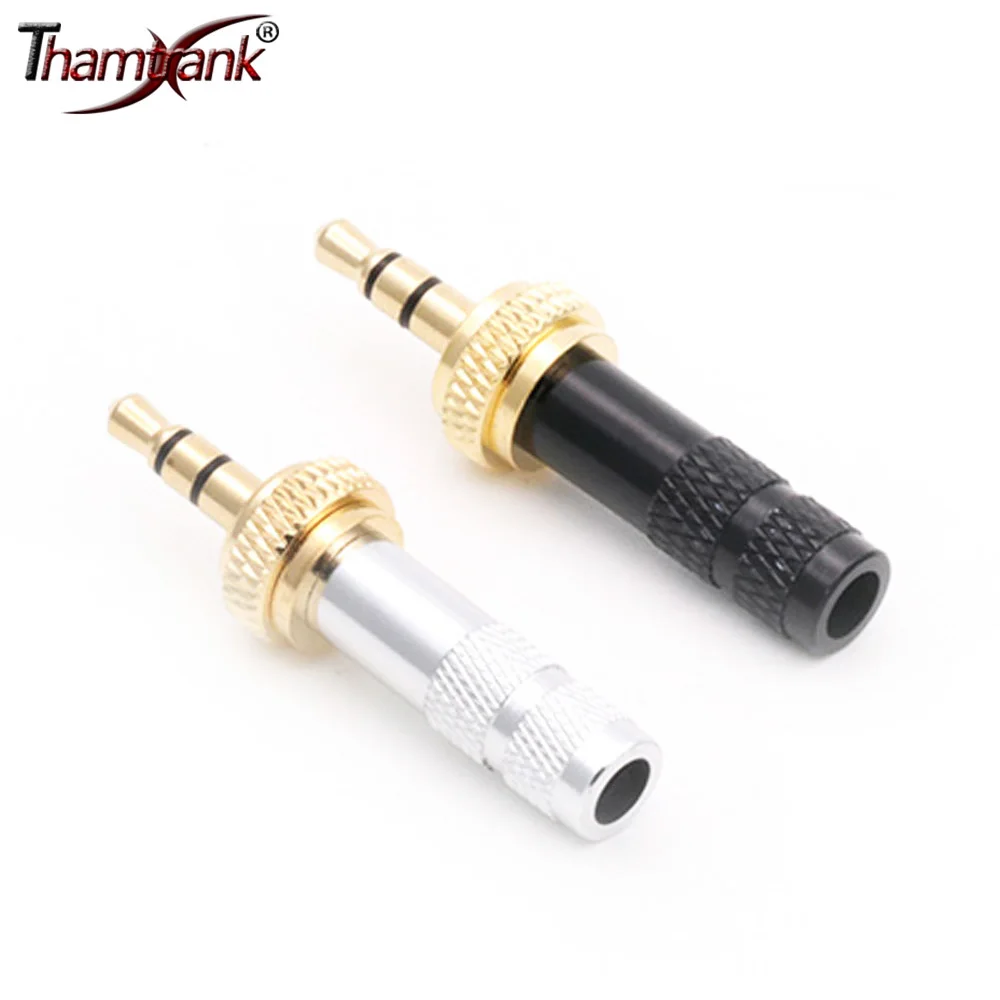 

10pcs Mini Jack 3.5 mm 3 Pole Stereo Jack Plug Screw Lock Soldering Audio 3 Pin 3.5mm Connector for DIY Stereo Headset Earphone