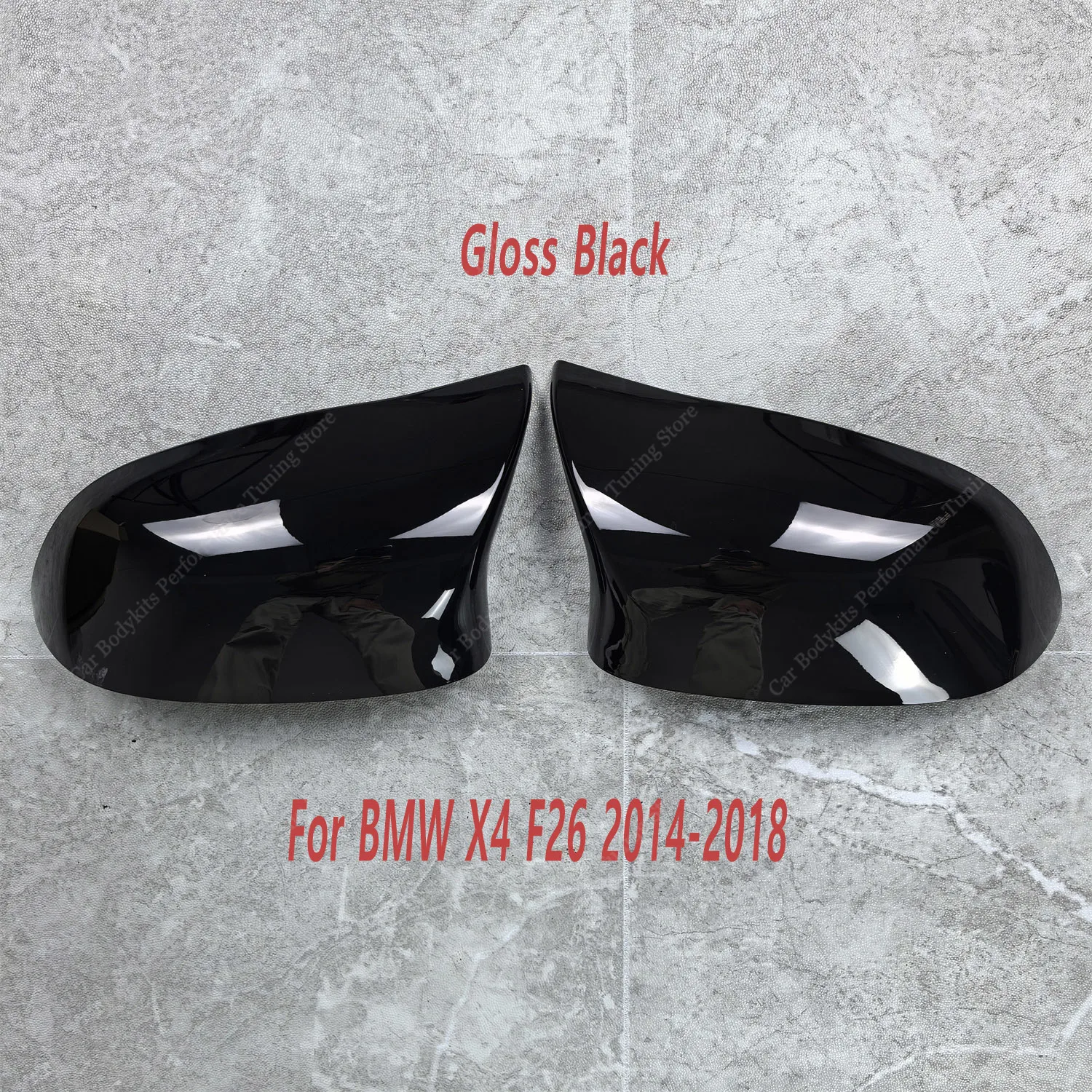

2 шт., глянцевые черные зеркала заднего вида в стиле M, накладки на рамку для BMW X4 F26 X5 F15 X6 F16 35i 28i 30d 25d 50i Bodykits