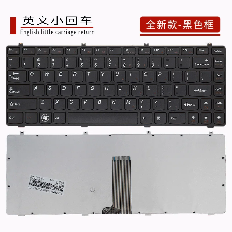 Подходит для Lenovo IdeaPad Y470 Y470N Y470P Y471 Y471A Y475 Y470A keyboard