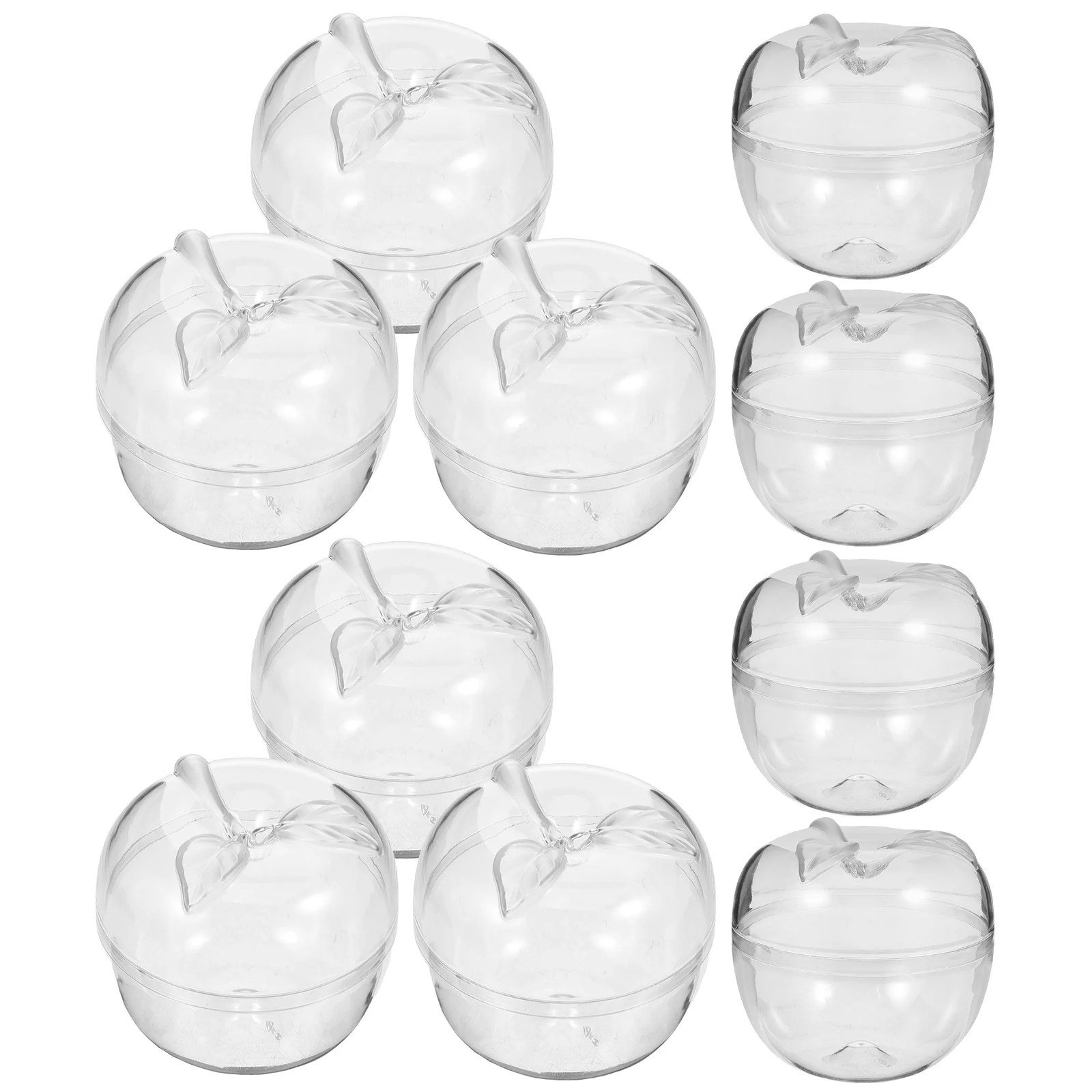 10 шт. коробка для десерта в форме яблока пластиковые контейнеры праздничный