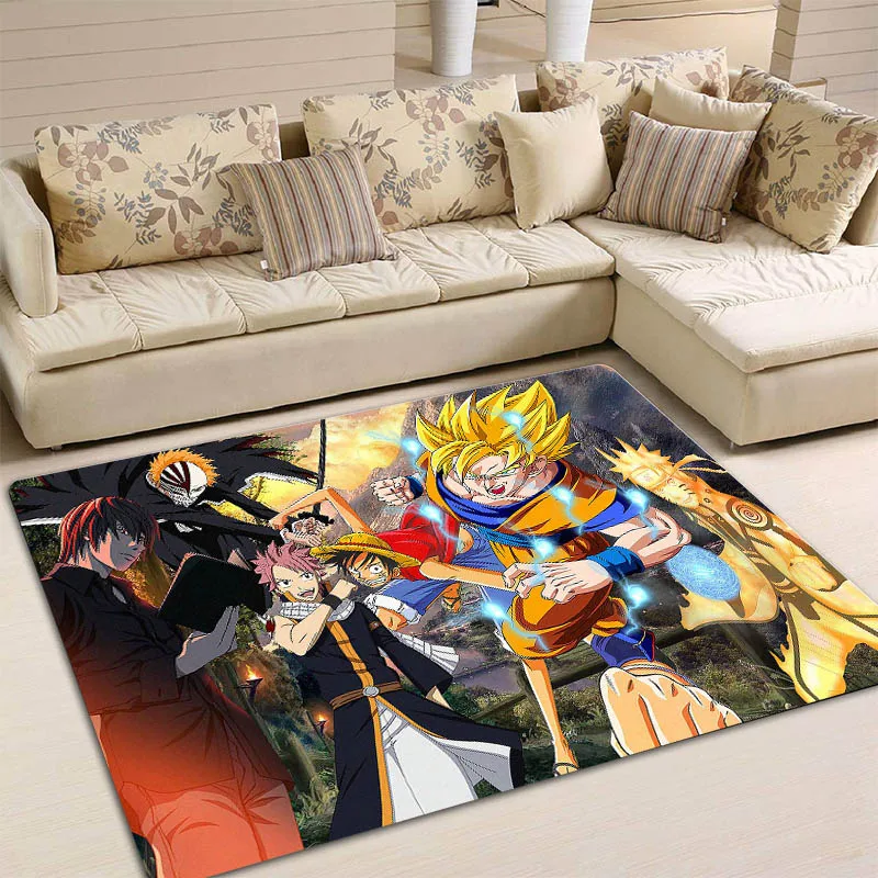 Японский аниме мультяшный персонаж коллекция ковер спальня гостиная
