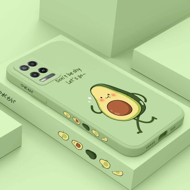 

Avocado Family Phone Case For OPPO A54 A74 A31 A33 A53 A72 A83 A92 A7 A5S A3S A12 A15 A15S A16 A9 A5 F9 F19 Pro 4G 5G Cover