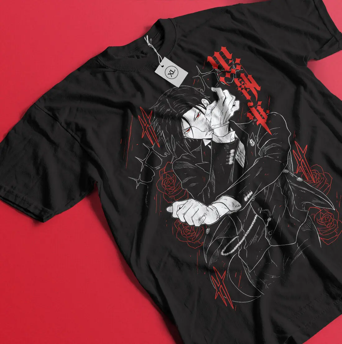 Футболка Sebastian Michaelis Рубашка Black Butler Ciel Phantomhive Все размеры