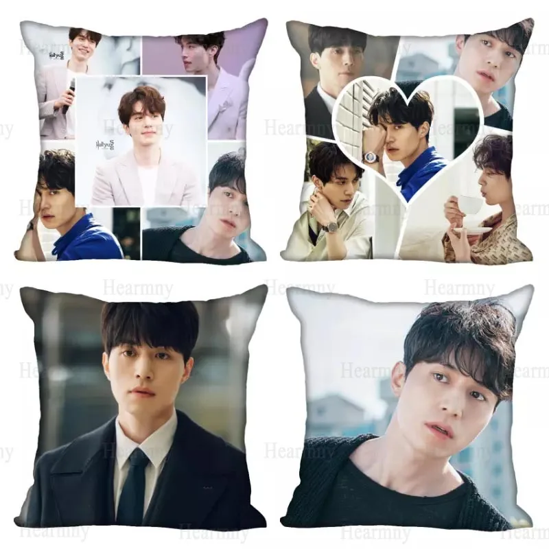 

Lee Dong wook KPOP Pillowcase Bedroom Home Decorative Gift Pillow Cover Square Zipper Pillow Cases Satin Soft Fabric