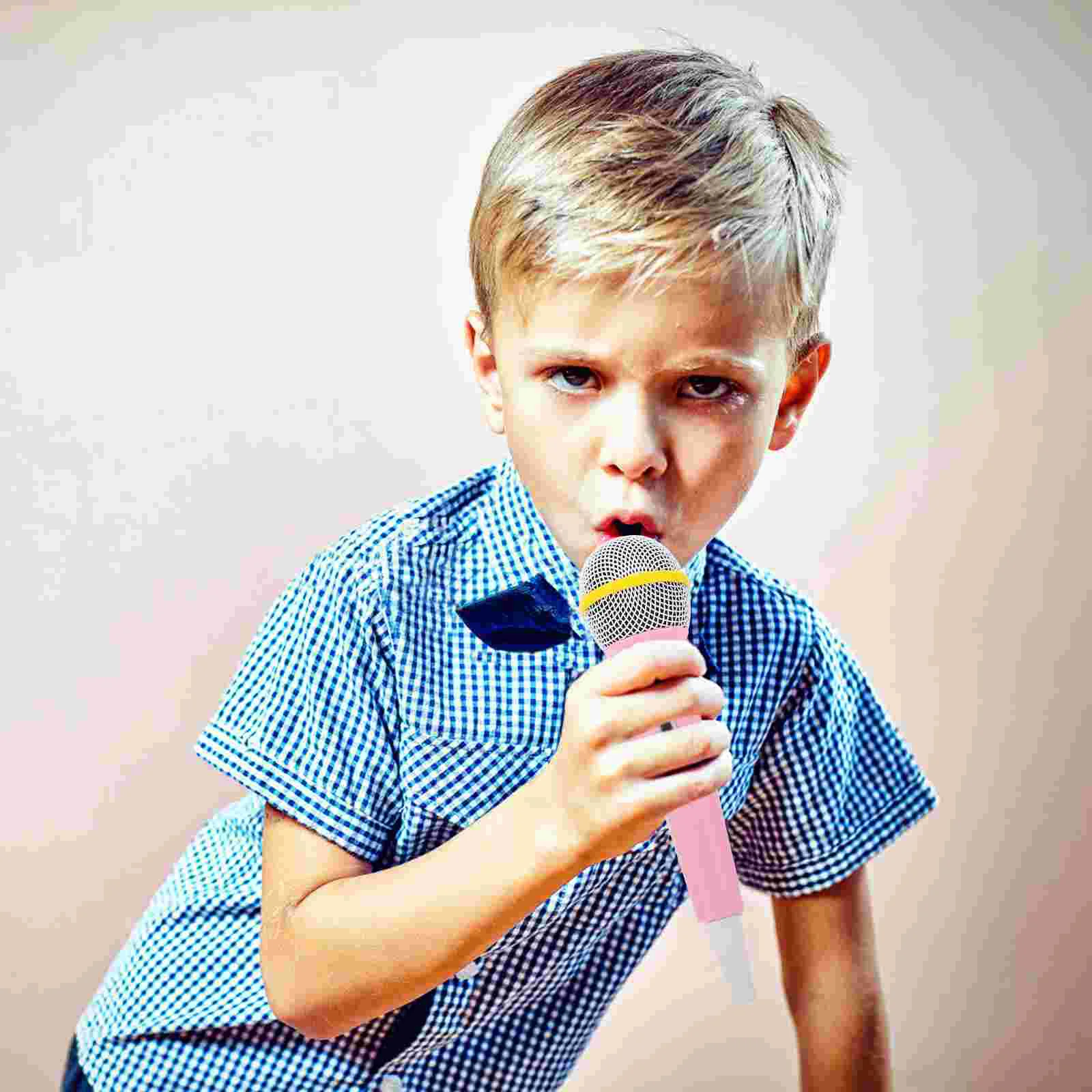 

Plastic Microphone Prop Interesting Mini Microphone Funny Microphone Model