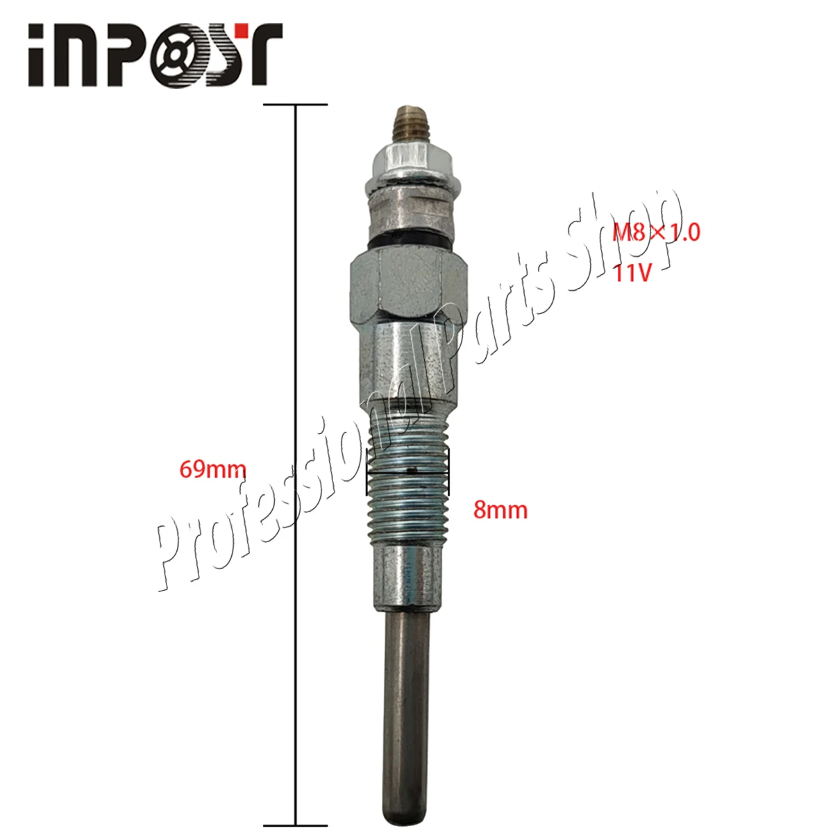 

11 в 4 шт. новый двигатель свечения для Kubota V1505 V1305 V1205 16851-65512 16851-65510