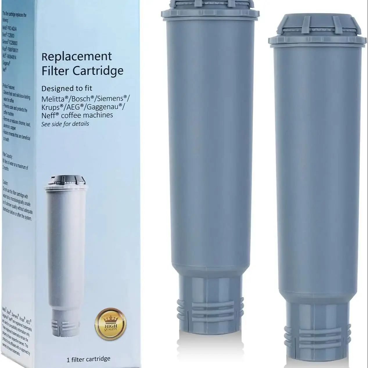 Картриджи для фильтров для воды для кофемашины Melitta/Krups Claris F088 F088 01/Siemens TCZ60003/AEG/Neff/Bosch TCZ6003