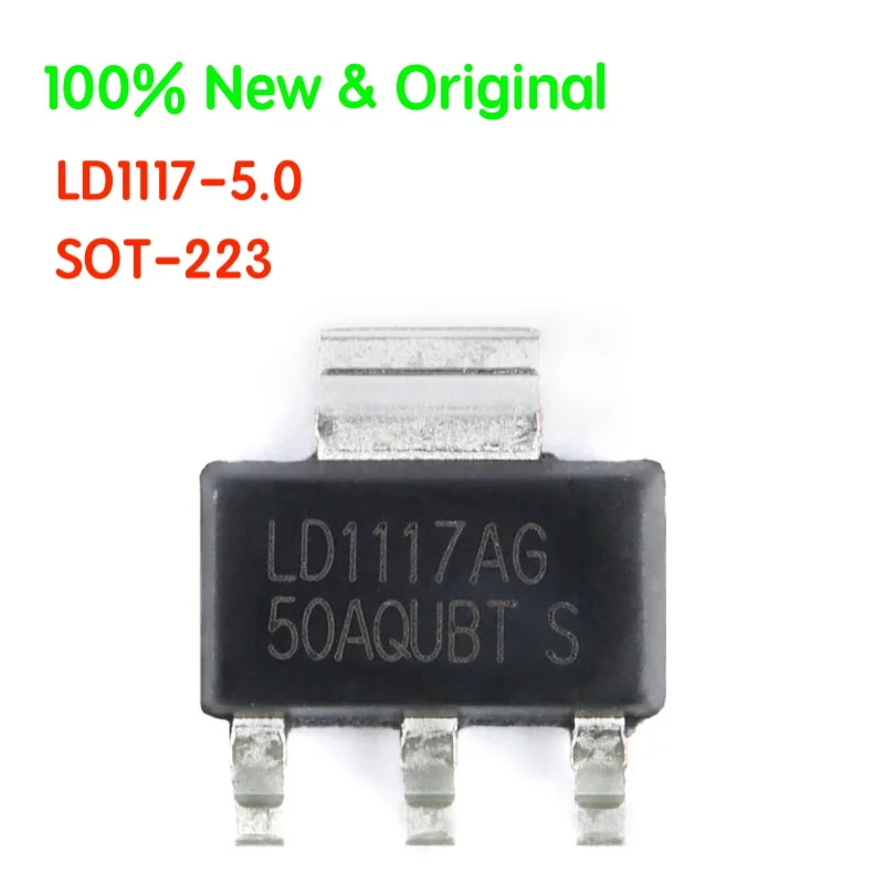 

20 PCS/LOT LD1117 LD1117-ADJ LD1117-5.0 LD1117-3.3 LD1117-2.5 SOT-223 Low Dropout Linear Regulator LDO Chip 100% New & Original