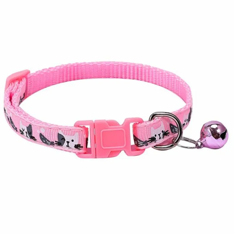 Pet Accessories Dog Cat Collar Bell Colorful Cats Pattern Adjustable Collars For Puppy Kitten DIY Small Animal images - 6