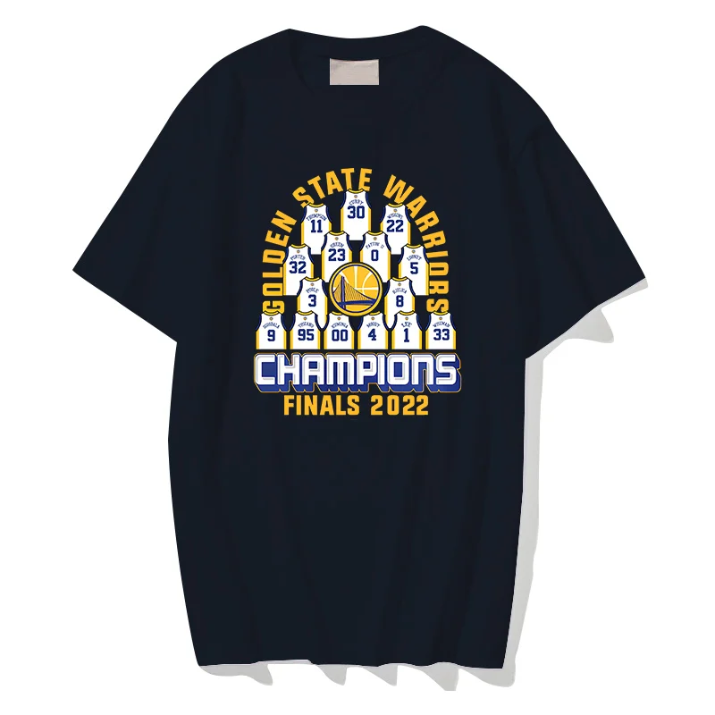 

USA Basketball Champion T-Shirt Male Curry Golden State Basketball Print Tee Male Warriors Casual Short Sleeve