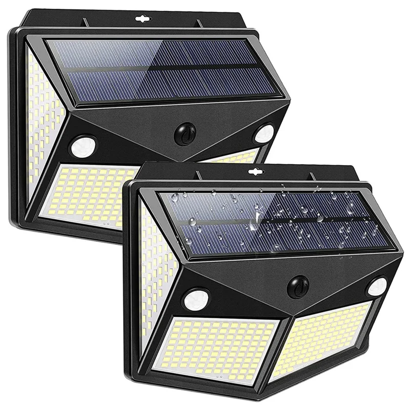 

280 LED Solar Lights Outdoor With 300° Wide Angle, Motion Sensor Outdoor Lights With 3 White Lighting Modes, IP65