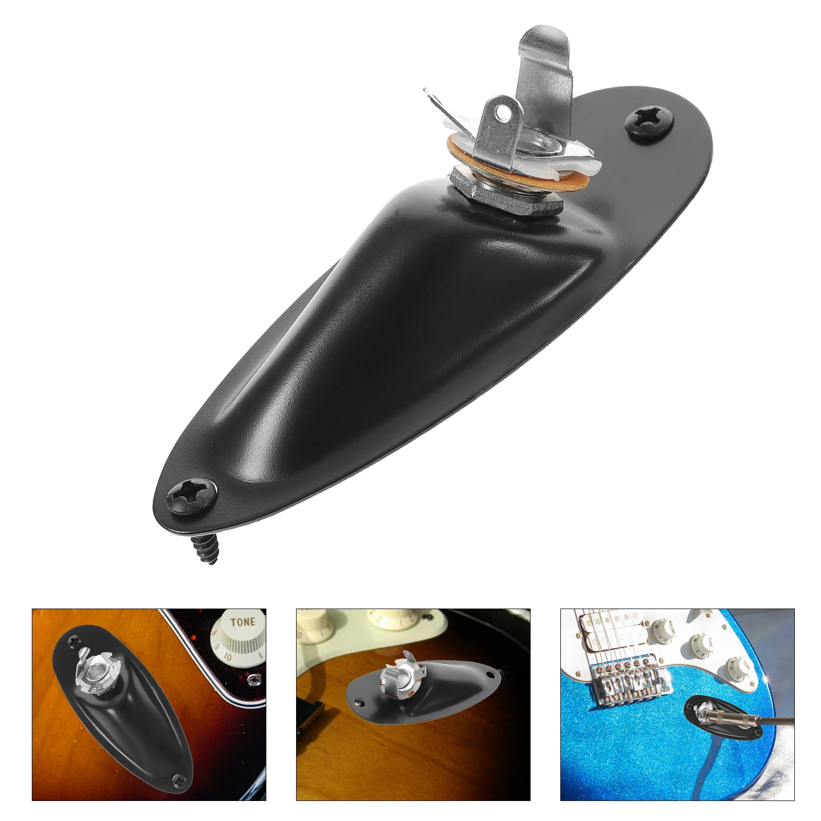 

Sturdy Guitar Parts Electric Guitar Input Jack Guitar Jack Plate Electric Guitar Socket Plate Electric Guitar Parts
