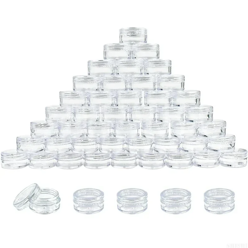 Пластиковые круглые контейнеры для косметики 12 шт.