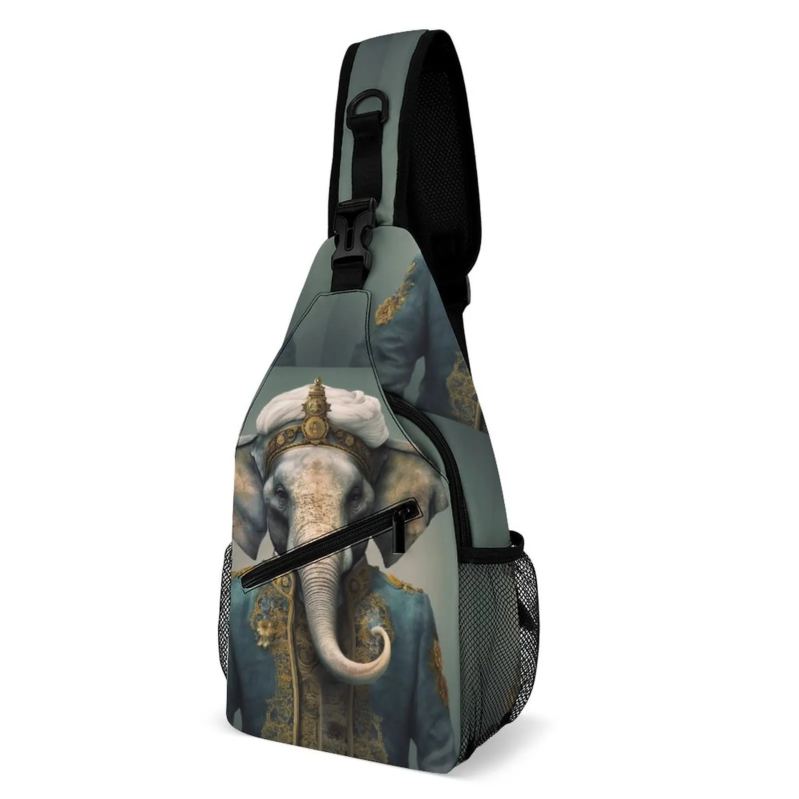 

Сумка на плечо с принтом слона, удивительный нагрудной мешок для тренировок, Мужская походная Сумка-слинг с принтом, уличная школьная сумка через плечо