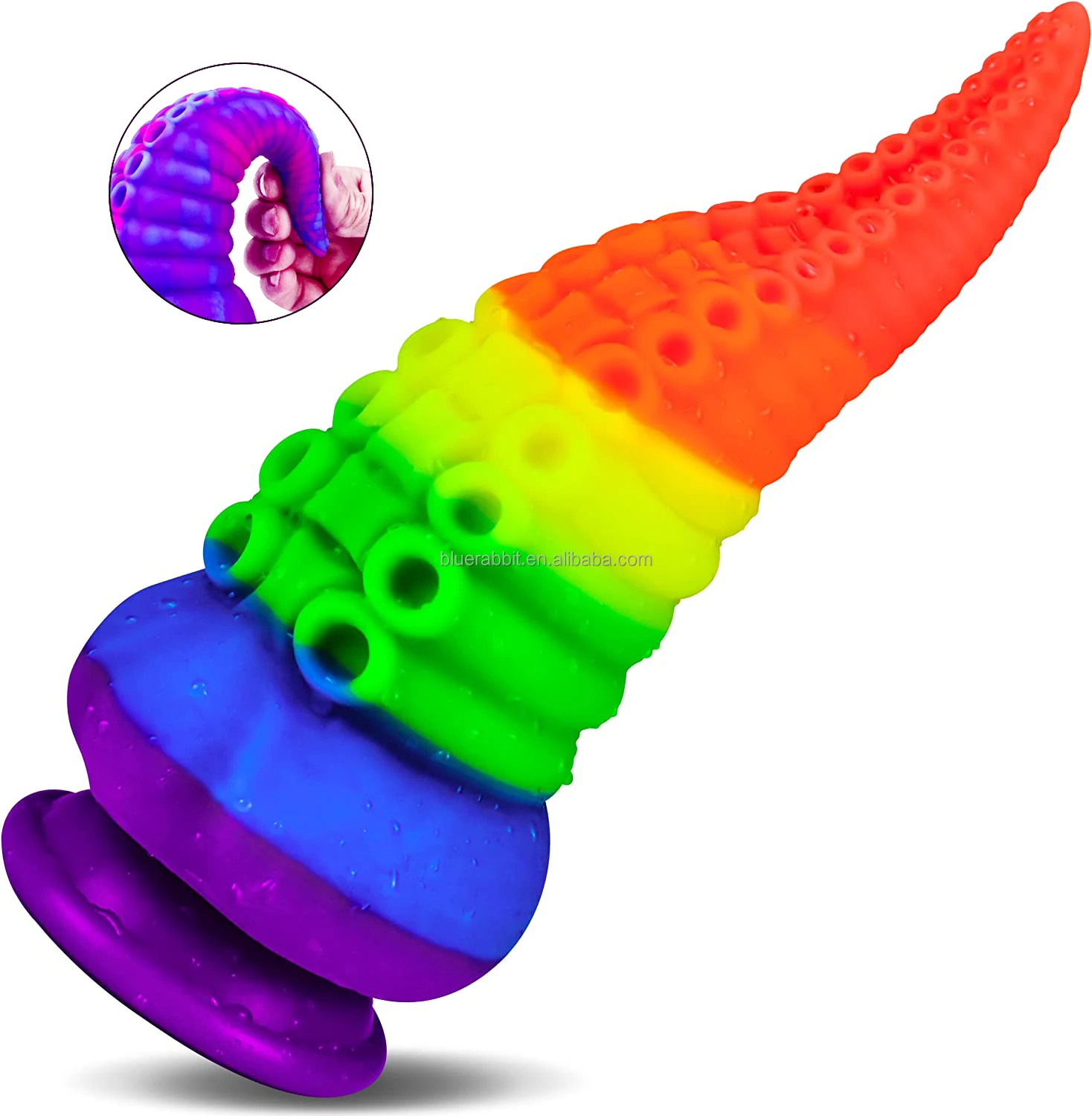 Фаллоимитатор с щупальцем осьминога оптовая продажа фэнтезийный красочный