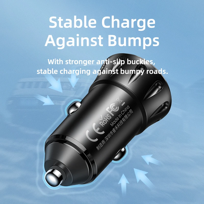 Автомобильное зарядное устройство Remax а с двумя USB-портами и прикуривателем