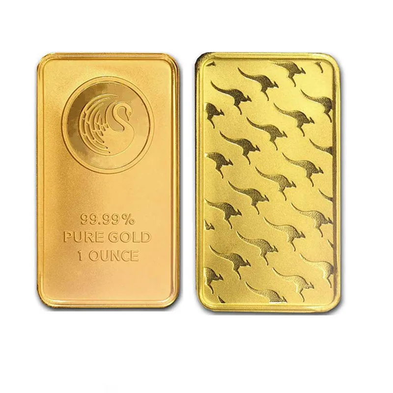 

24k Gold-Plated Suisse Lady Gold Bar Bullion Coin Sealed Package With Independent Serial Number Collection Business Gift