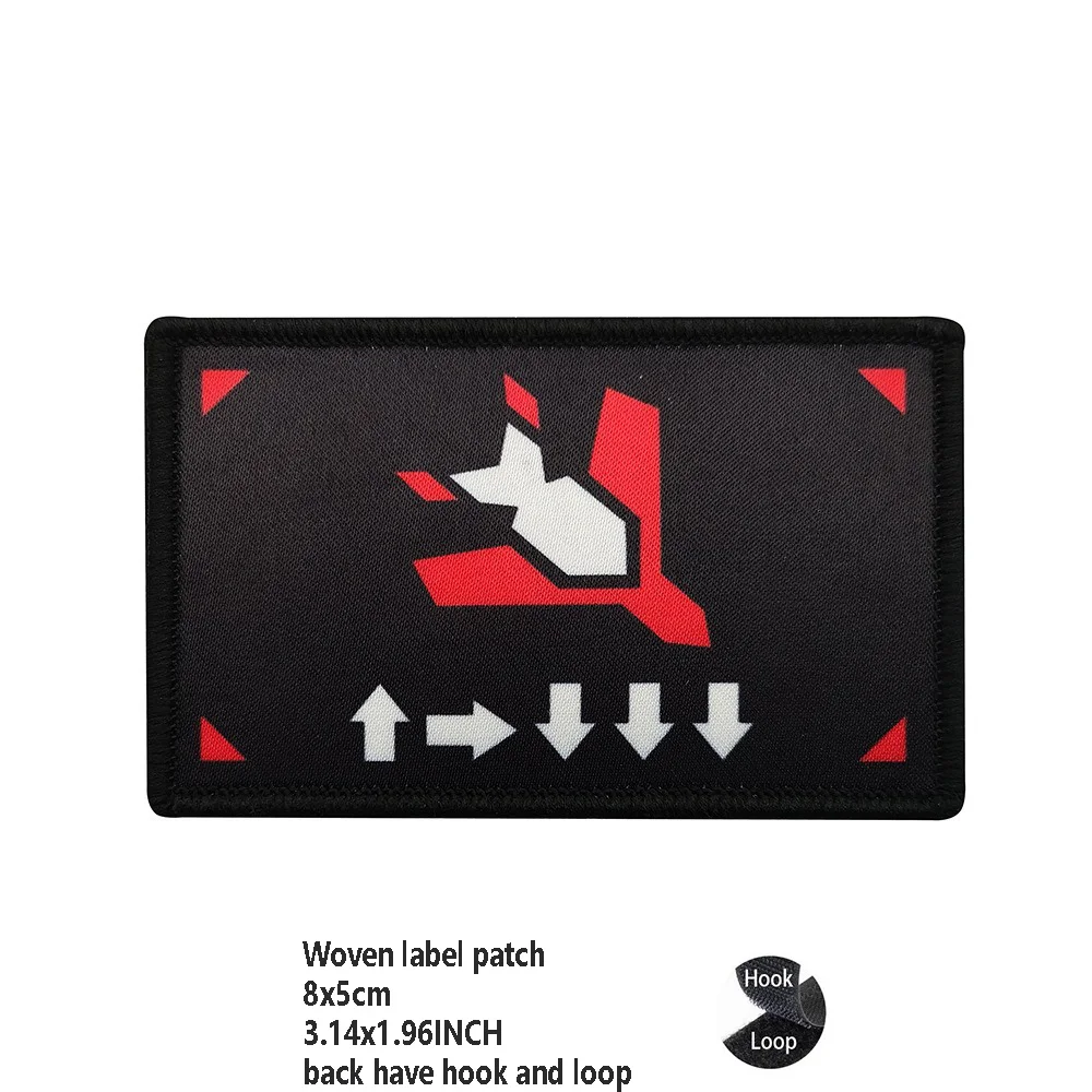 Аниме-игры на открытом воздухе вокруг вышитой сумки аксессуары тканевая нашивка