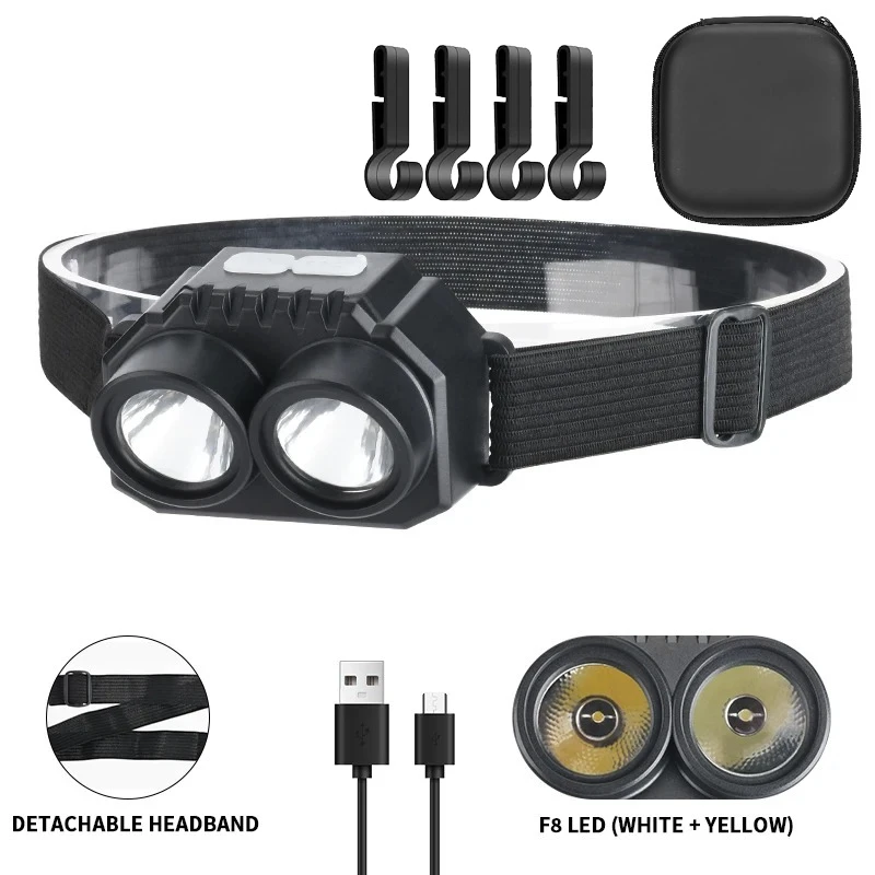 

XIWANGFIRE Двухцветный налобный фонарик