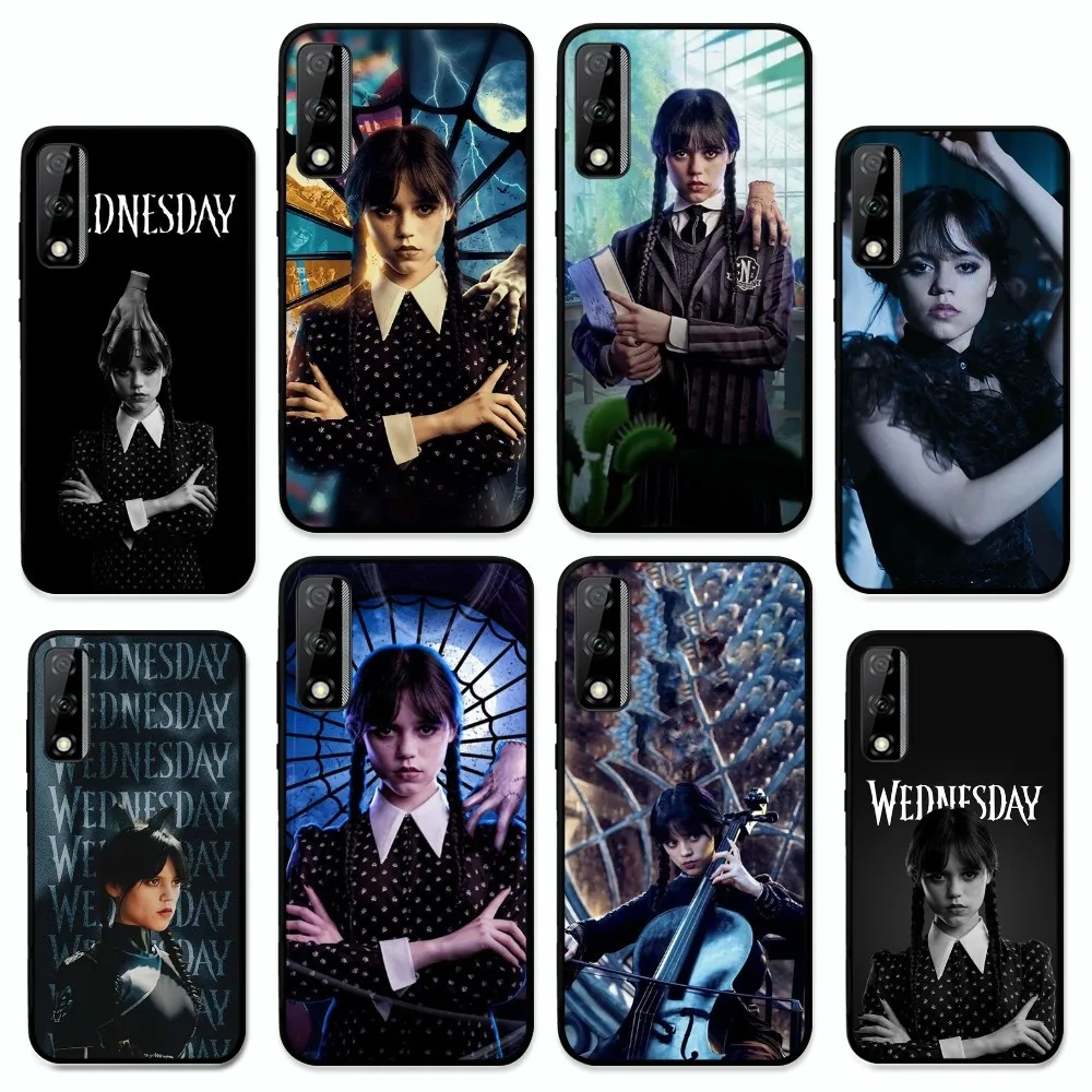 

Wednesday Addams Family Tv show Phone Case For Huawei Y9 6 7 5 Prime Enjoy 7s 7 8 plus 7a 9e 9plus 8E Lite Psmart Shell