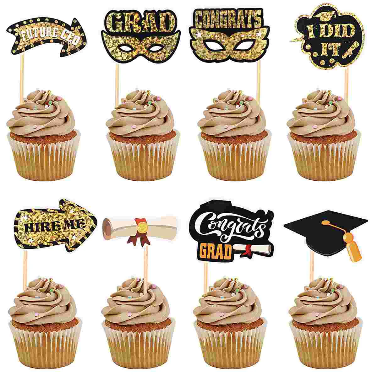 

72 Pcs Graduation Fashion Mini Food Appetizers for School Party Graduation Party Banquet