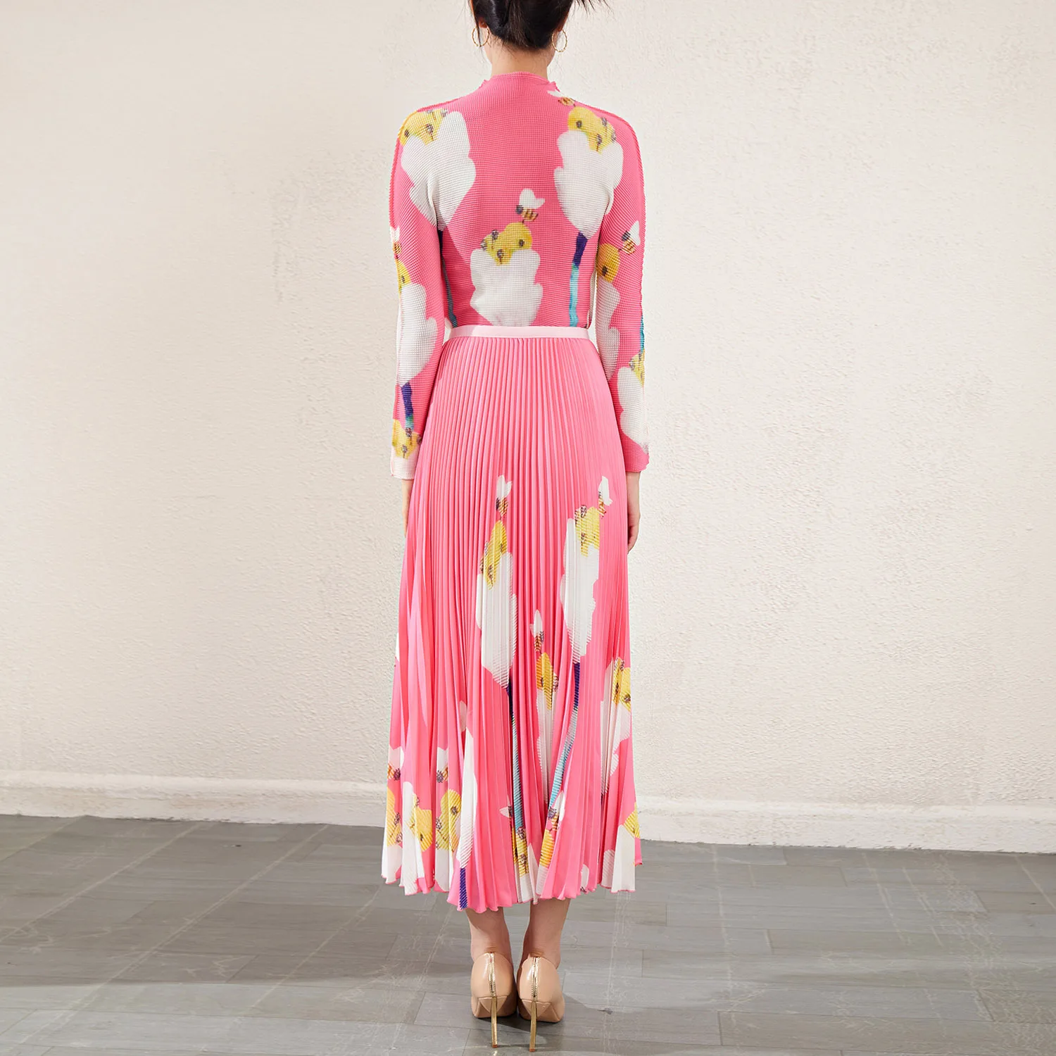 Плиссированный и облегчающий век модный комплект весна-осень Новинка три дома