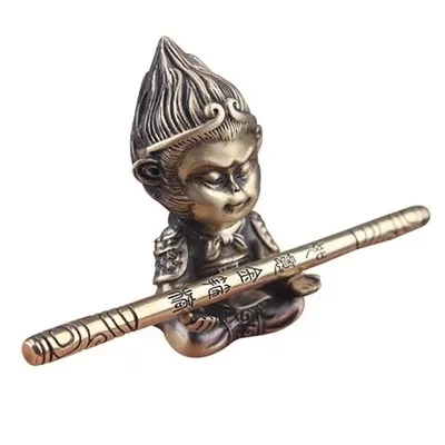 Чистая латунь ретро Обезьяна Король Qitian Dasheng украшения дашэн фотобар